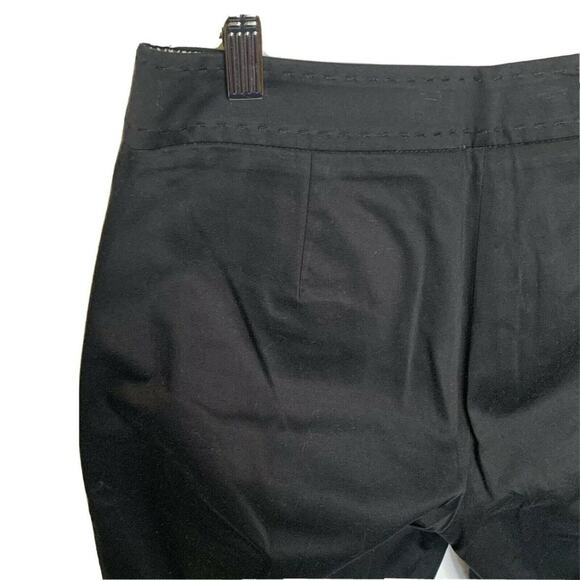 Claudia Ev Black Coin Pocket Bermuda shorts  sz 4 Cotton flat front summer - Picture 5 of 7